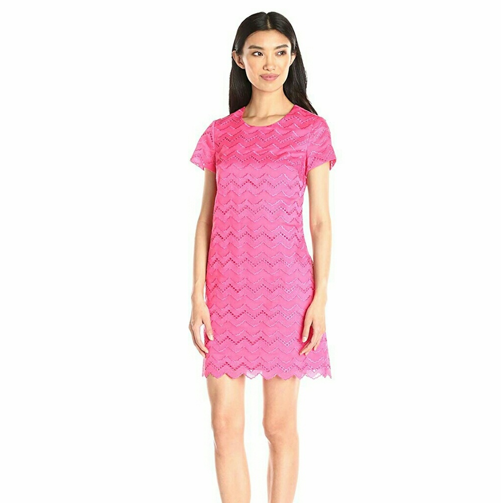 CeCe Chevron Lace Shift Dress NWT